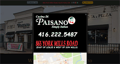 Desktop Screenshot of paisanos.ca