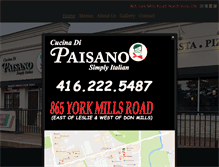 Tablet Screenshot of paisanos.ca